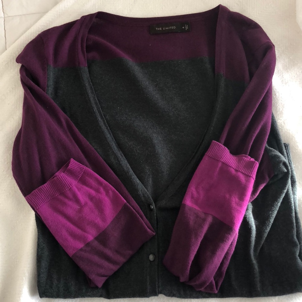 Ombré purple Cardigan